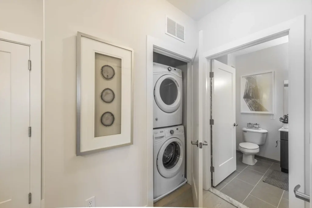 Washer and dryer closet